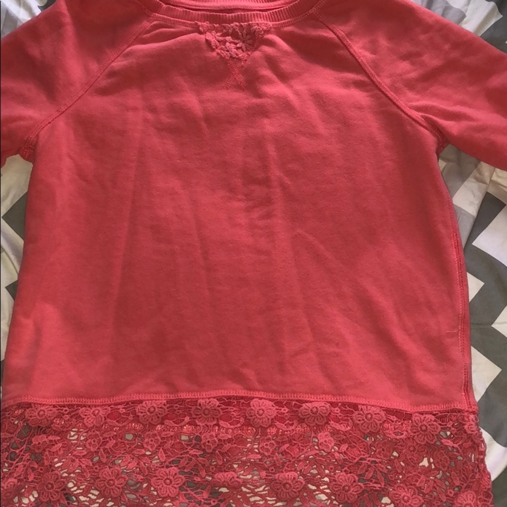 Pink H&M floral sweater